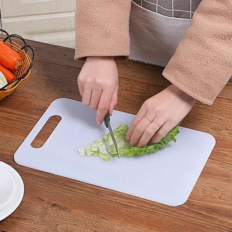 Kitchen Tools Multicolor Easy To Clean Nonslip Plastic Chopping Board Food Cutting Block Mat Tool Kitchen Cook Supplies thumbnail 2