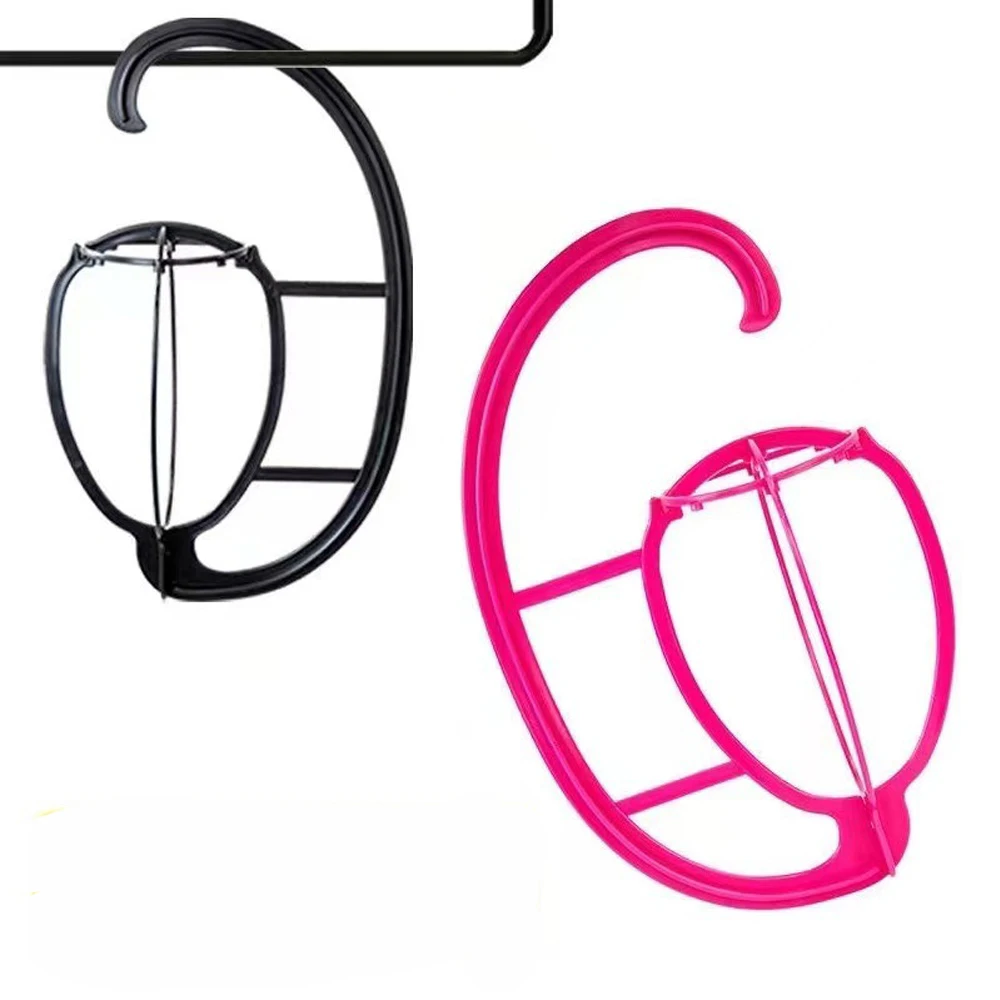 Portable Plastic Wig Stand for Salon Barber Hanging Display Fashion Model Dryer Holder Wig Storage Solution