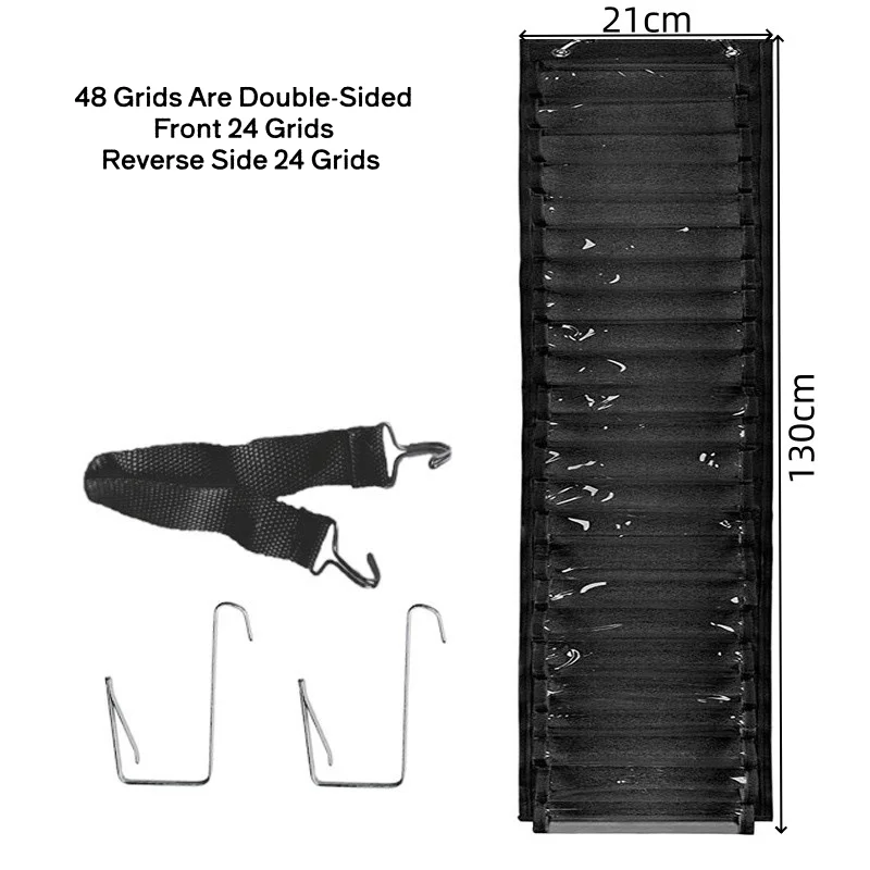48 Vinyl Storage Organizer - Vinyl Roll Holder Wall Mount/Over The Door, Craft Vinyl Storage Rack, Hanging Storage with 48 Roll thumbnail 6