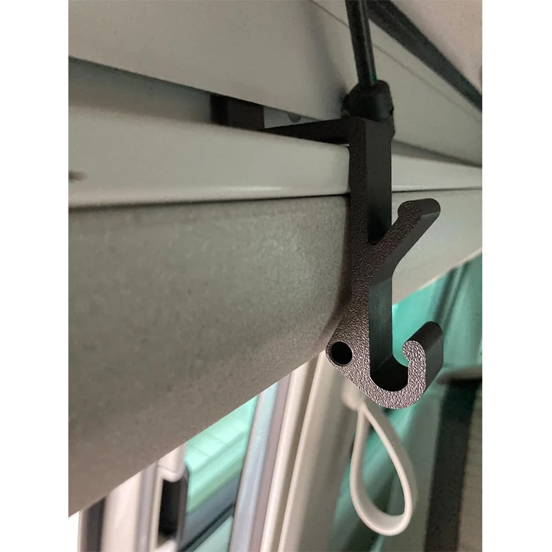 T-Type Car Hook For Volkswagen VW Van California Beach Coast Ocean T5 T6 T6.1 Series Hooks To Storage Jackets Bags Hats thumbnail 3