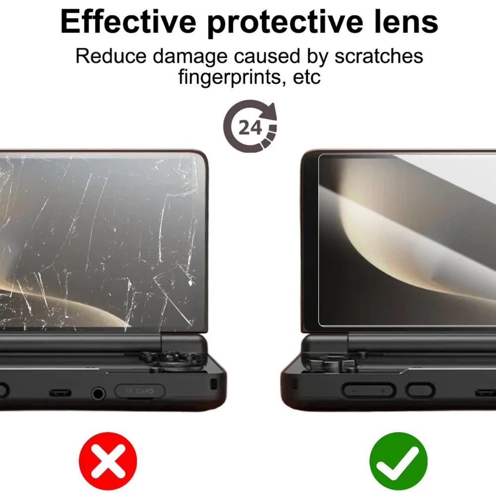 4IN1 for AYN THOR HD Clear Tempered Glass Screen Protectors Anti-scratch Protective Films Game Console Handheld Glass Protectors thumbnail 6