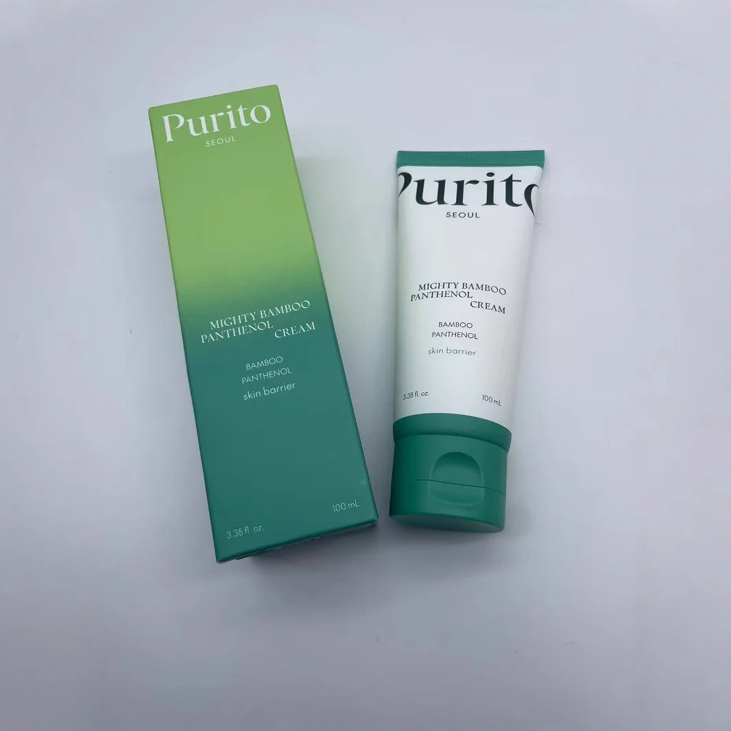 Purito Mighty Bamboo Panthenol Cream Repairs Skin Barrier Soothing And Moisturizing Shrink Pores For Sensitive Skin Easy Absorb