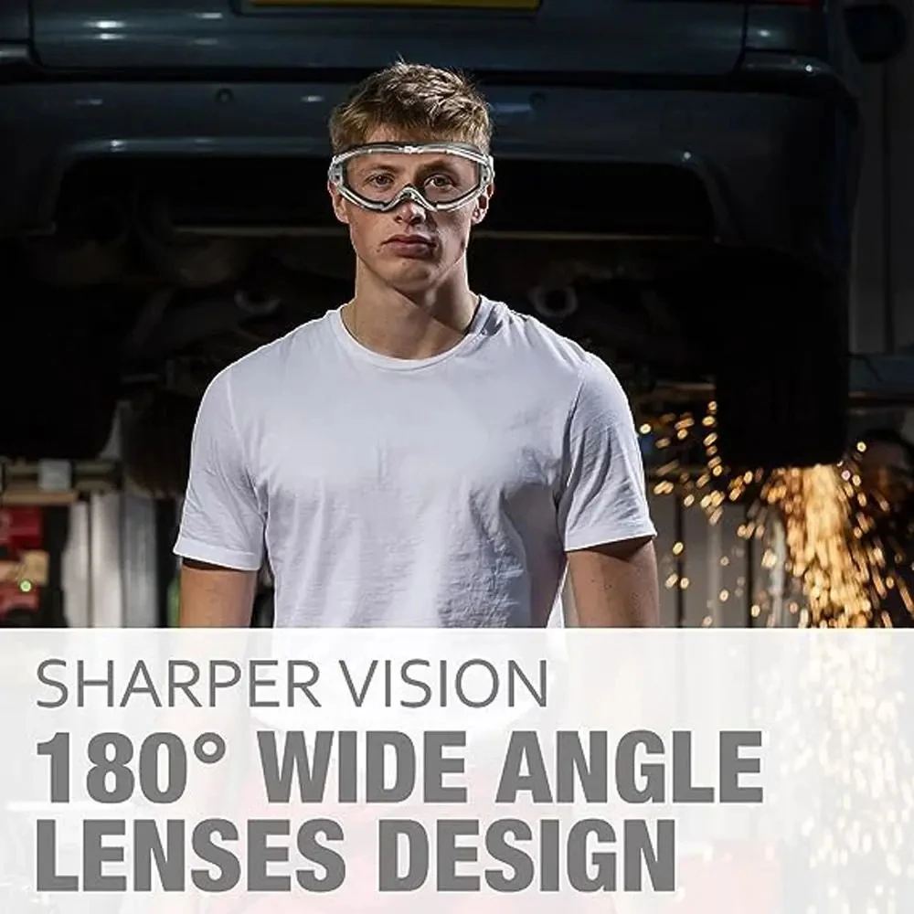 Large Frame Protective Goggles HD Transparent Anti-Ultraviolet Waterproof Anti-Fog Riding And Skiing Safety Sports Glasses thumbnail 4