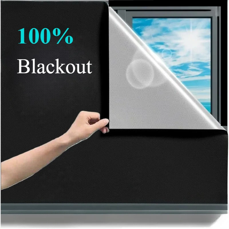 Blackout Blinds Travel Portable Blackout Window Shades Self-adhesive Waterproof Blackout Curtains for Bedroom Dorm thumbnail 3