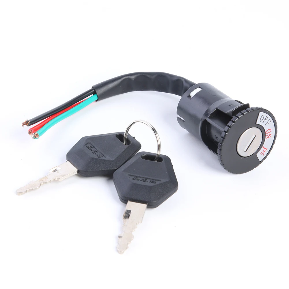 Ignition Switch Key Power Lock Biking Portable Dustproof Universal Electric Bicycle Cycling Parts for Electric Scooter thumbnail 3