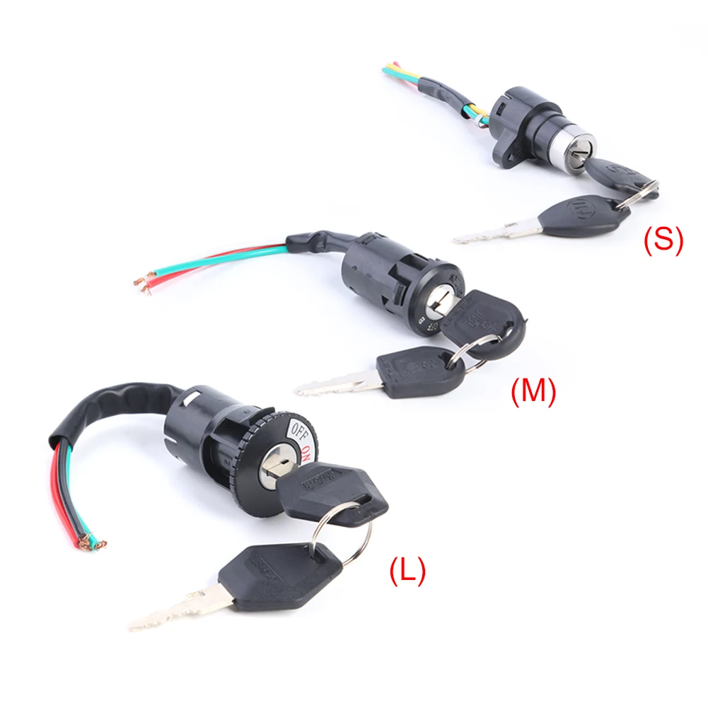 Ignition Switch Key Power Lock Biking Portable Dustproof Universal Electric Bicycle Cycling Parts for Electric Scooter thumbnail 2
