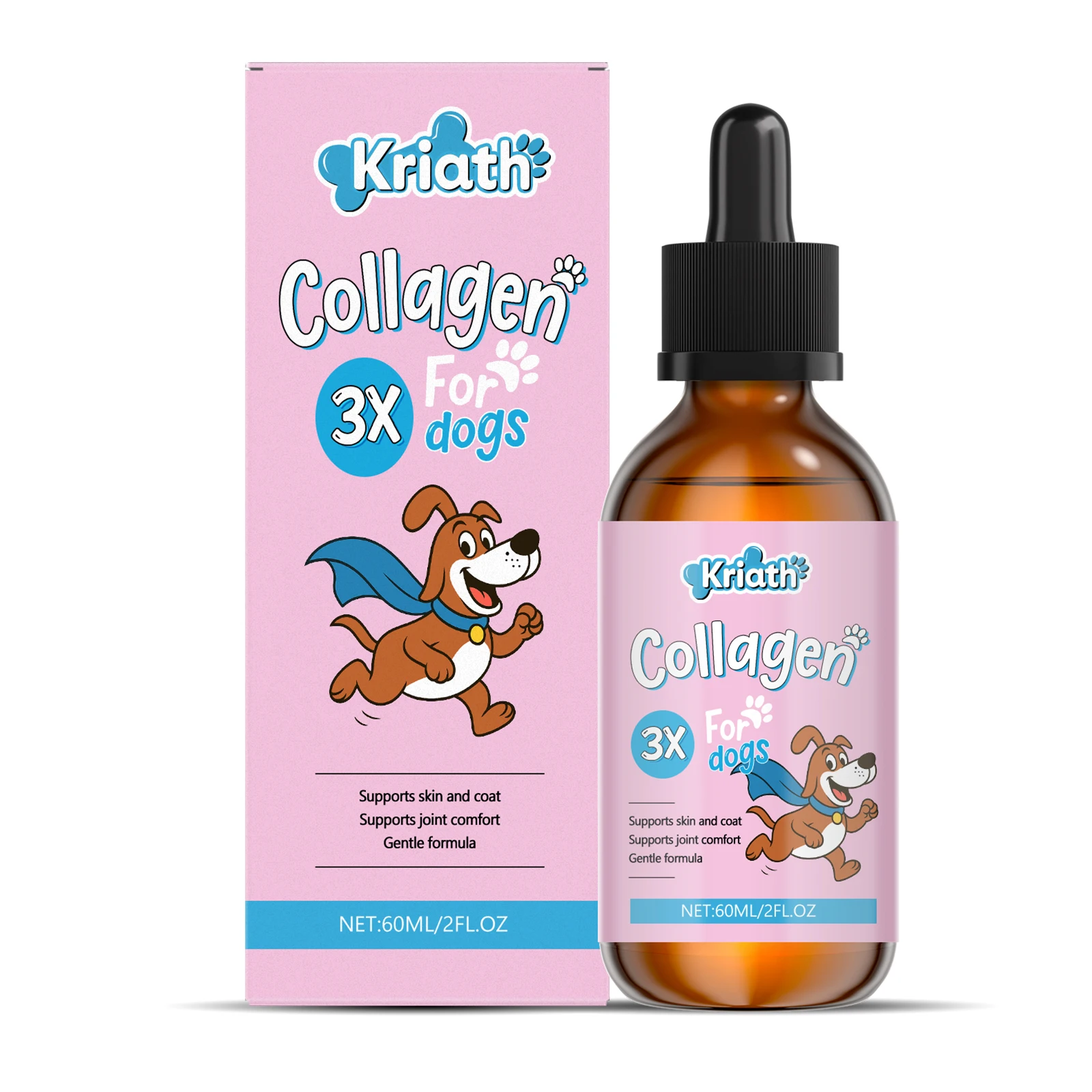 Pet Collagen Drops Effectively Maintain Cartilage Health Support Joint Mobility Promote Joint Lubrication Pet Dietary Supplement thumbnail 3
