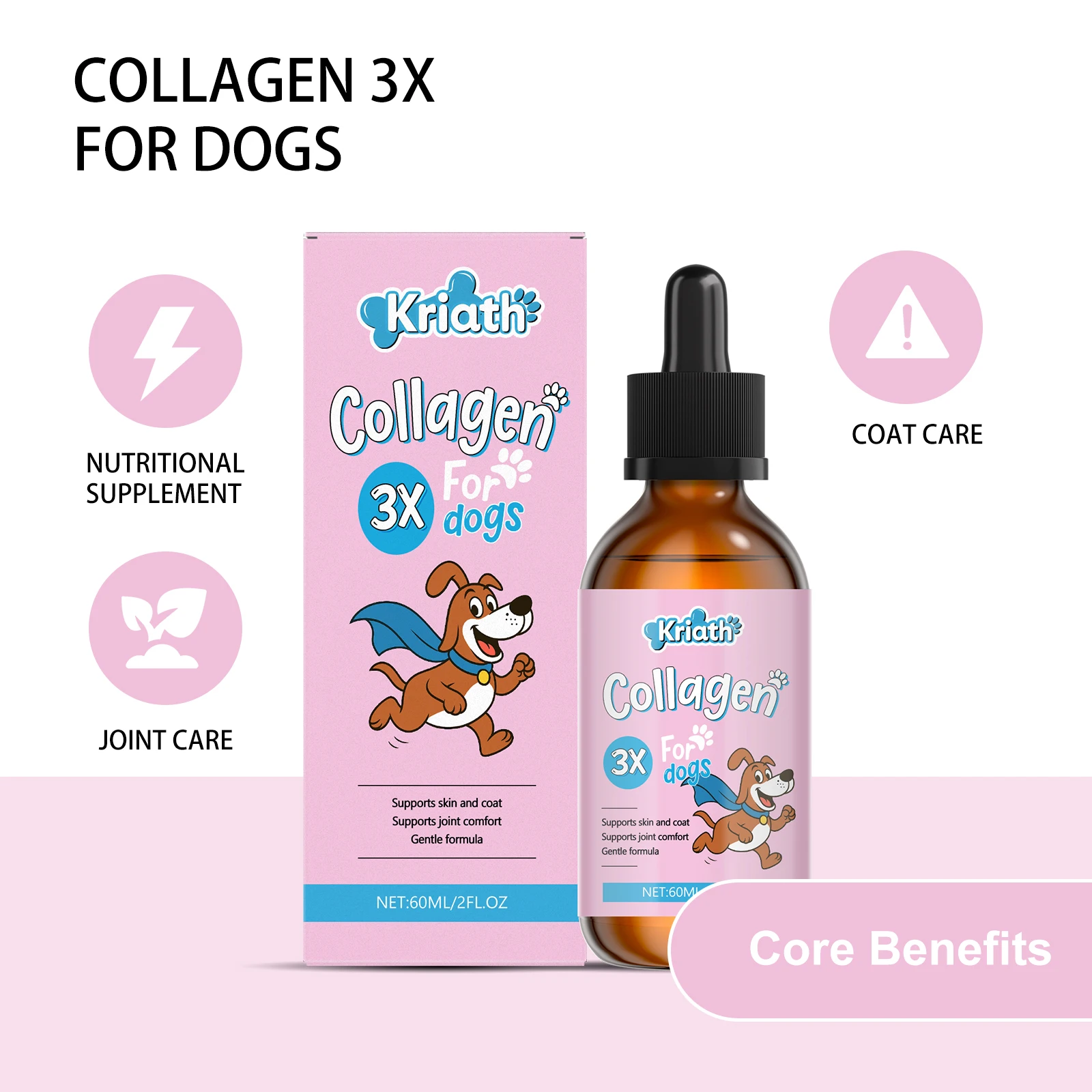 Pet Collagen Drops Effectively Maintain Cartilage Health Support Joint Mobility Promote Joint Lubrication Pet Dietary Supplement thumbnail 4