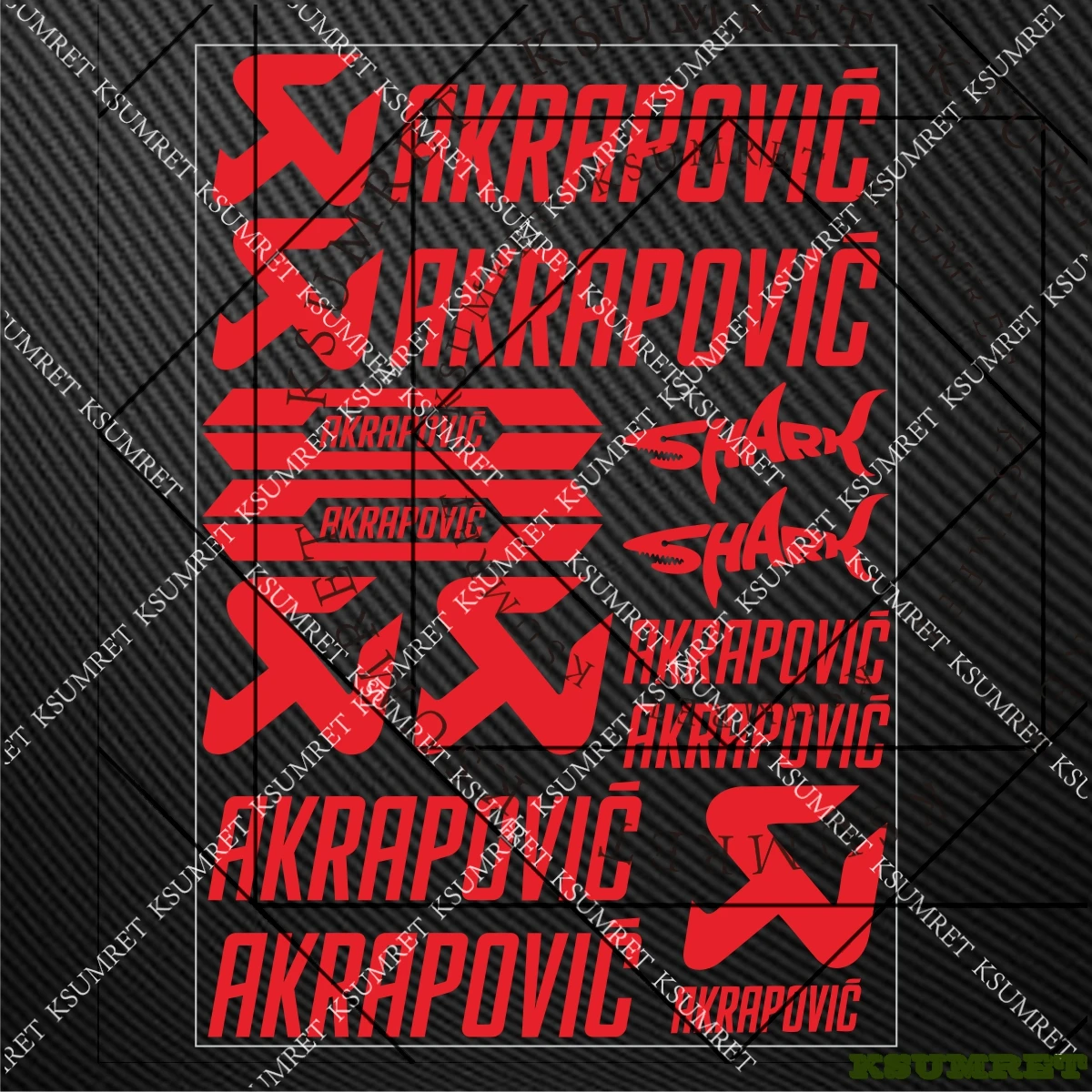 For Akrapovic Exhaust Sticker Motorcycle Decals Logo Exhaust Emblem thumbnail 3