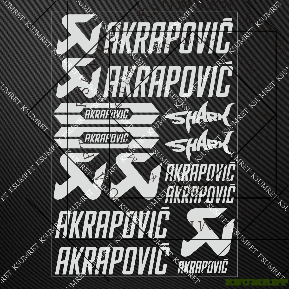 For Akrapovic Exhaust Sticker Motorcycle Decals Logo Exhaust Emblem thumbnail 6
