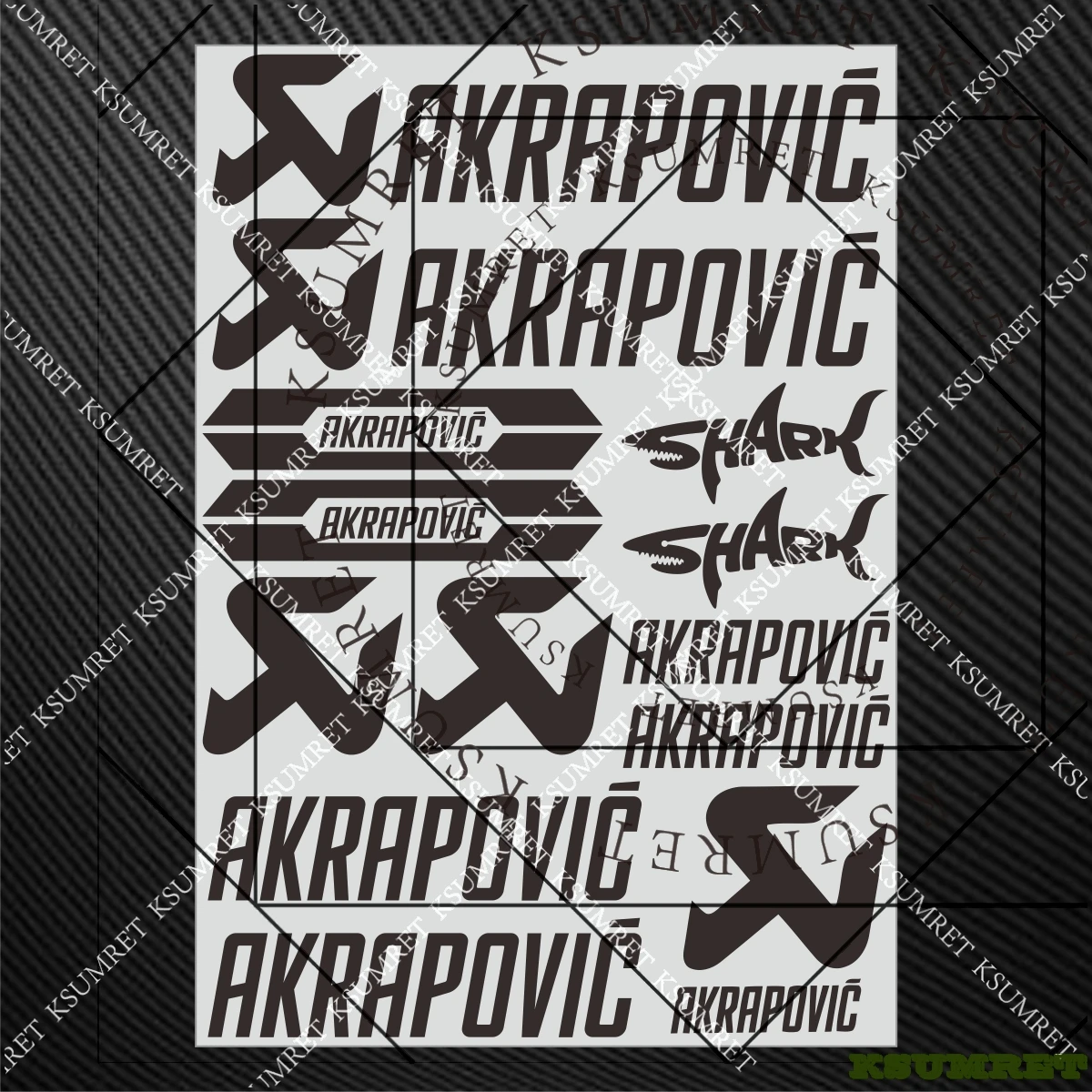 For Akrapovic Exhaust Sticker Motorcycle Decals Logo Exhaust Emblem thumbnail 2