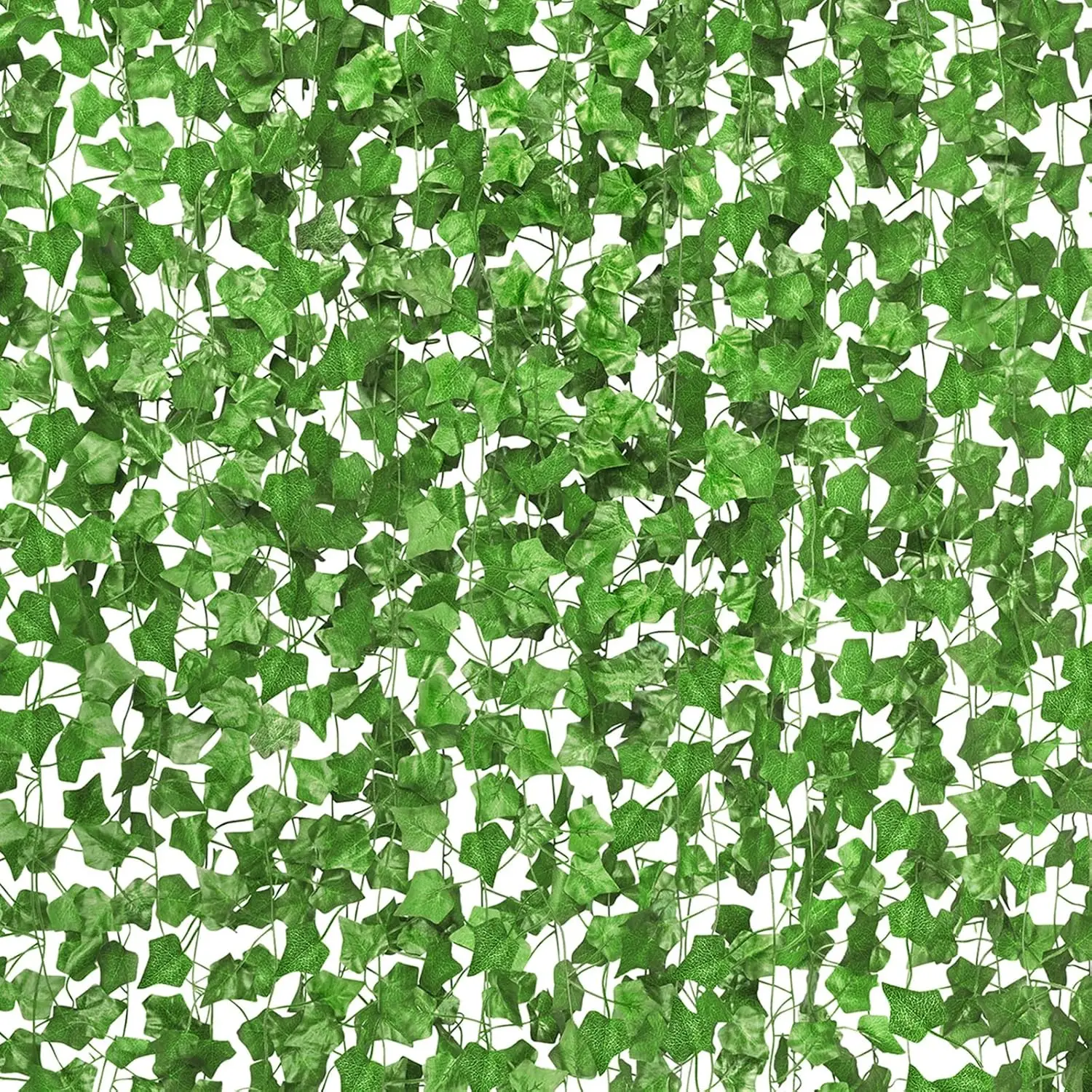 Artificial Ivy Vine Maple Leaves Hanging Garland Fake Plants Green Leaf Rattan for Christmas Wedding Party Home Decor thumbnail 2
