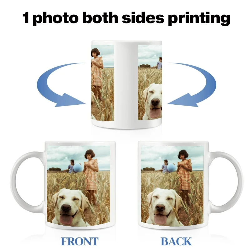 1 custom mug - personalized coffee mug with photos&text - unique gift for anniversary, Valentine's Day, and Mother's Day thumbnail 4