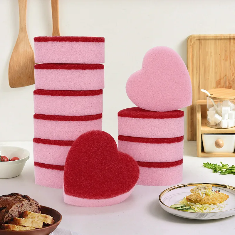 5/12Pcs Non-Scratch Dish Sponge, Dual Sided Kitchen Sponges for Dishes, Long Lasting Dishwashing Household Cleaning Sponges thumbnail 3