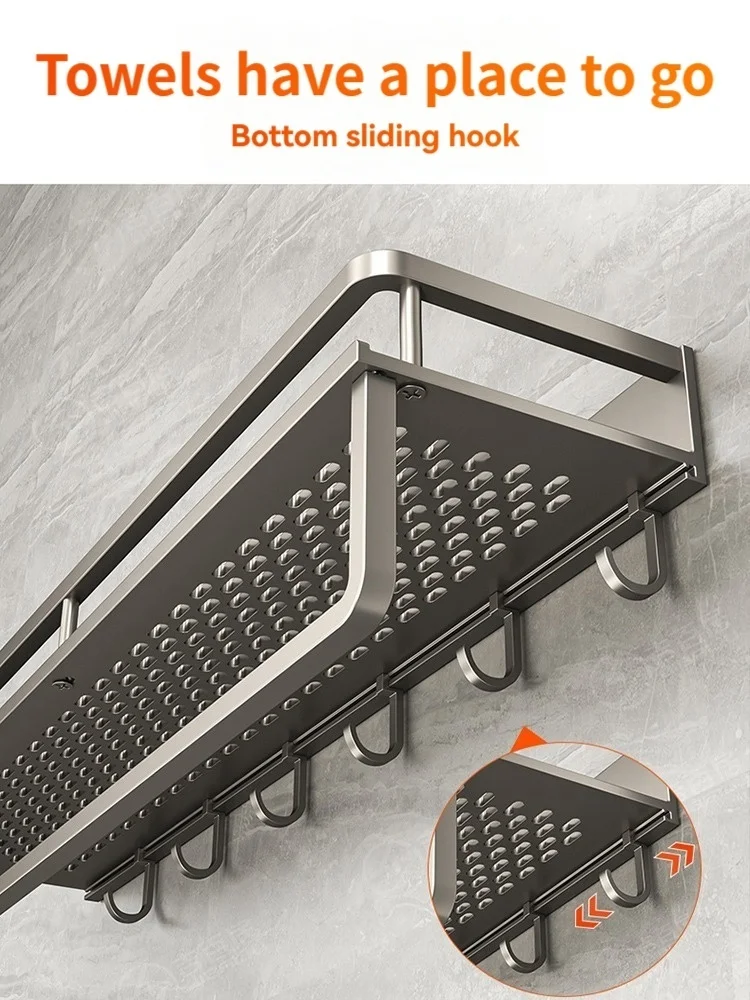 Wall Mounted Kitchen Storage Rack Seasoning Rack Wall Mounted Seasoning Multifunctional Household Storage Rack thumbnail 6