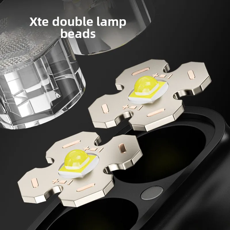 High-brightness Headlamp, Camera-Style, Waterproof, Rechargeable, Long Battery Life, Outdoor Head-Mounted Fishing Sensor Light thumbnail 2