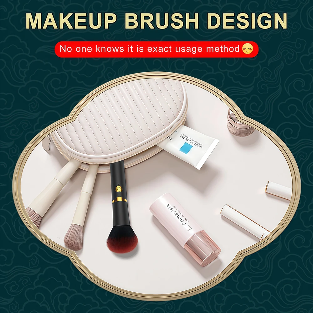 Makeup Brush Vibrator for Women G Spot Vagina Massager Dildo Powerful Clitoris Nipple Stimulator Masturbator Sex Toys for Adult thumbnail 5