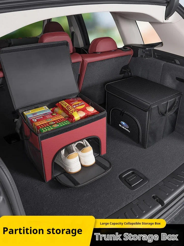 For Subaru STI Brz Wrx Xv Ascent Forester Outback Impreza Legacy Car trunk Foldable storage box shoe storage organizing box thumbnail 3