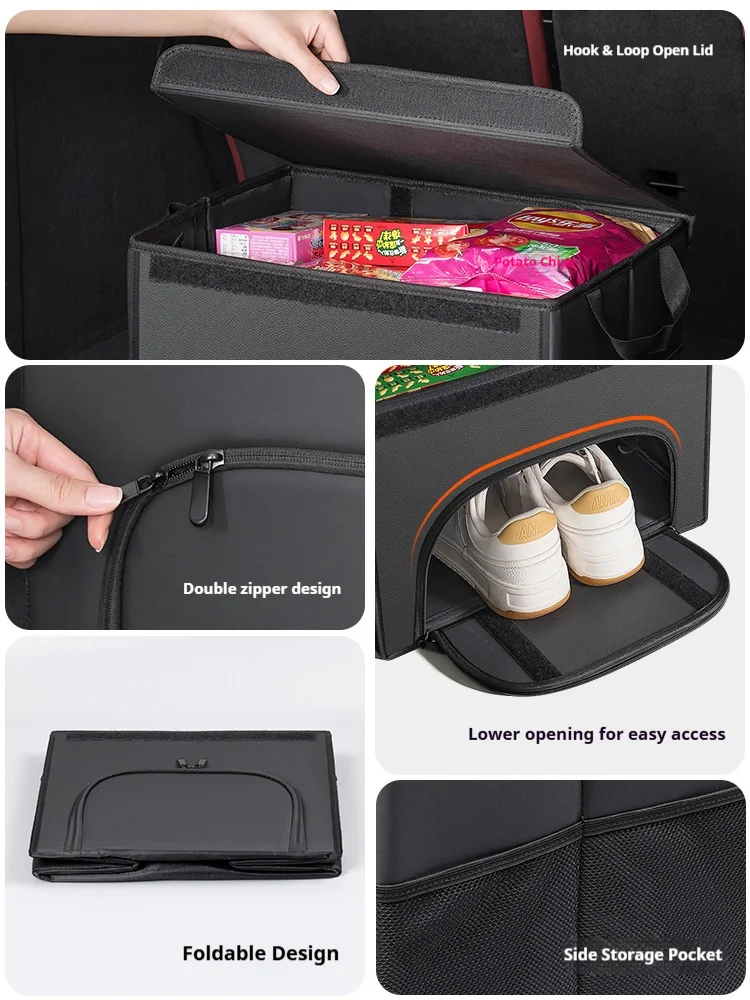 For Subaru STI Brz Wrx Xv Ascent Forester Outback Impreza Legacy Car trunk Foldable storage box shoe storage organizing box thumbnail 5