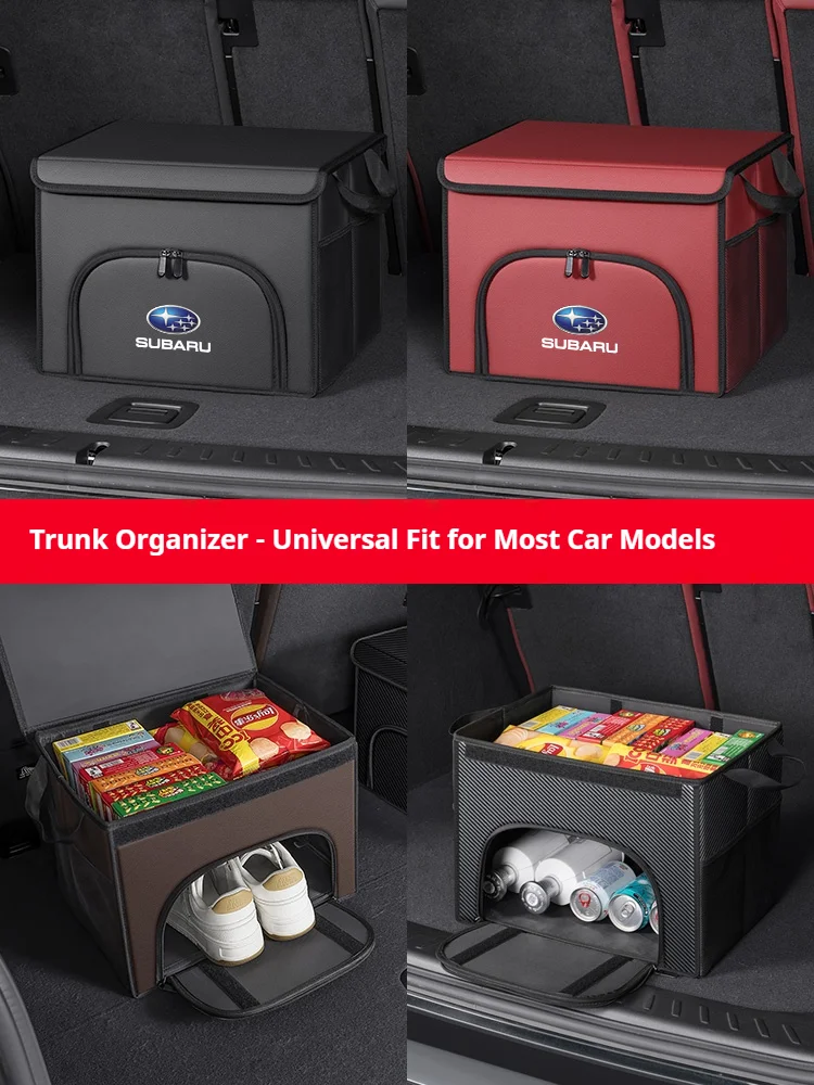 For Subaru STI Brz Wrx Xv Ascent Forester Outback Impreza Legacy Car trunk Foldable storage box shoe storage organizing box thumbnail 4