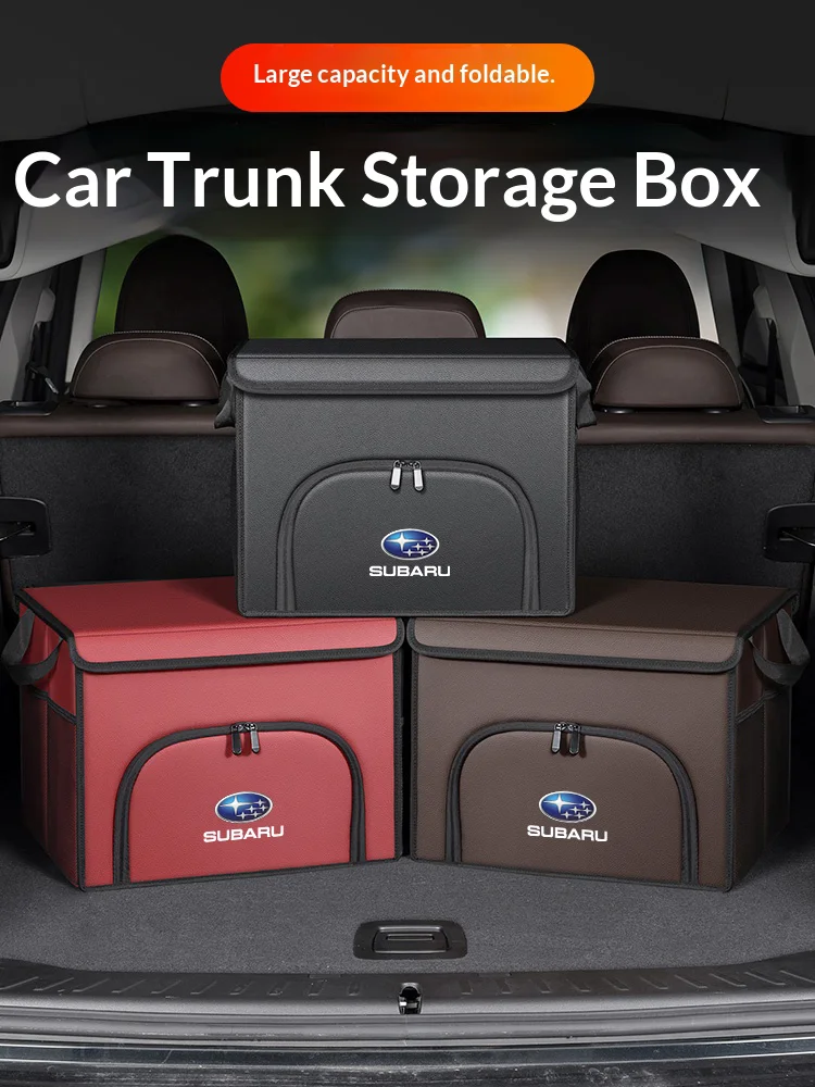 For Subaru STI Brz Wrx Xv Ascent Forester Outback Impreza Legacy Car trunk Foldable storage box shoe storage organizing box thumbnail 2