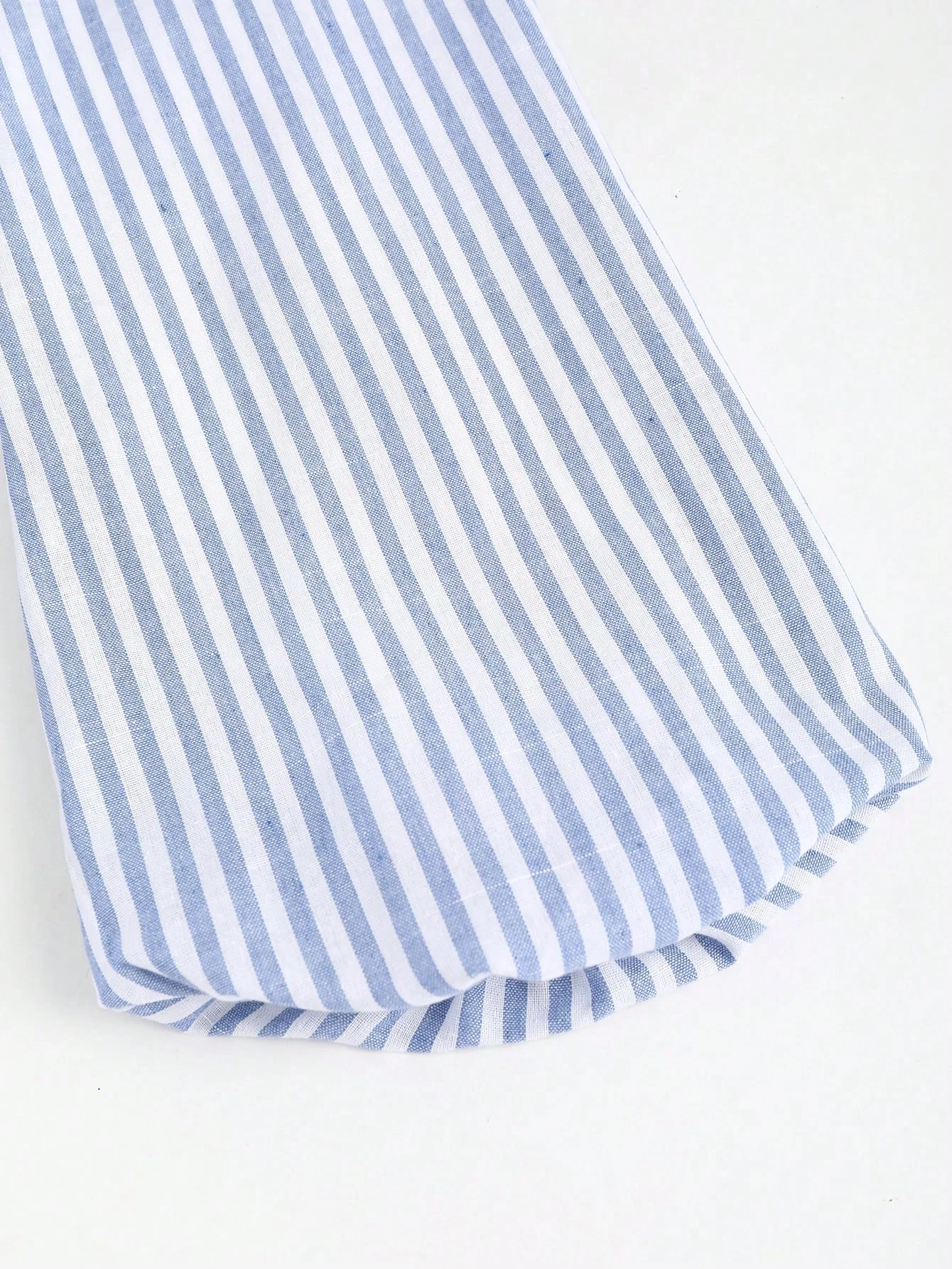 Striped Tie Bow Puff Sleeve Shirt thumbnail 5