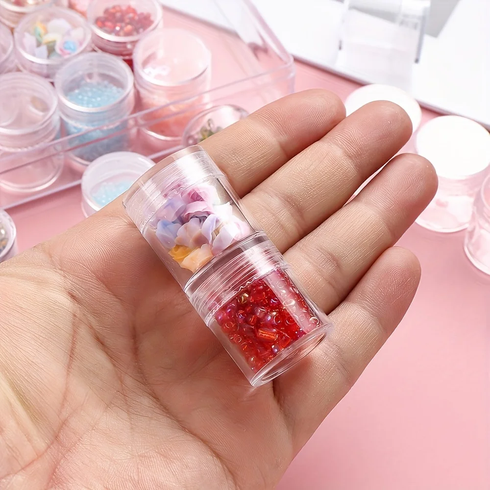 Bead Storage Bottle, Accessories Organizer, DIY Diamond Painting Organizer Tools, Rhinestone Mosaic Art Mini Storage Conta thumbnail 6