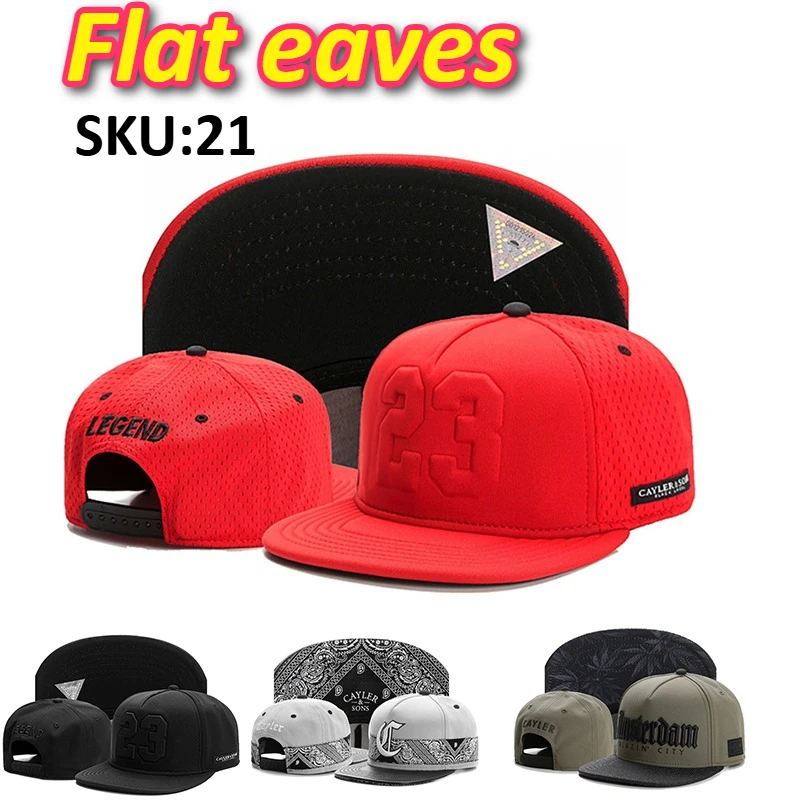 New Fashion Flat Top Baseball Cap Unisex Outdoors Adjustable Sports Football Cap Street Dance Hip Hop Sunshade Hat