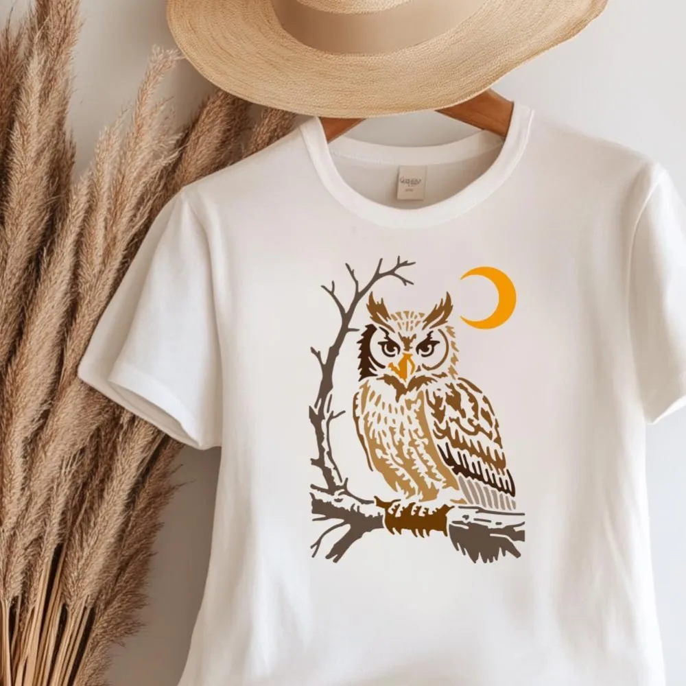 Owl Stencil Bang Owl Animal Stencils for Painting 11.7×8.3inch Reusable Moon Bird Stencil Crafts Drawing Templates with Paint thumbnail 4
