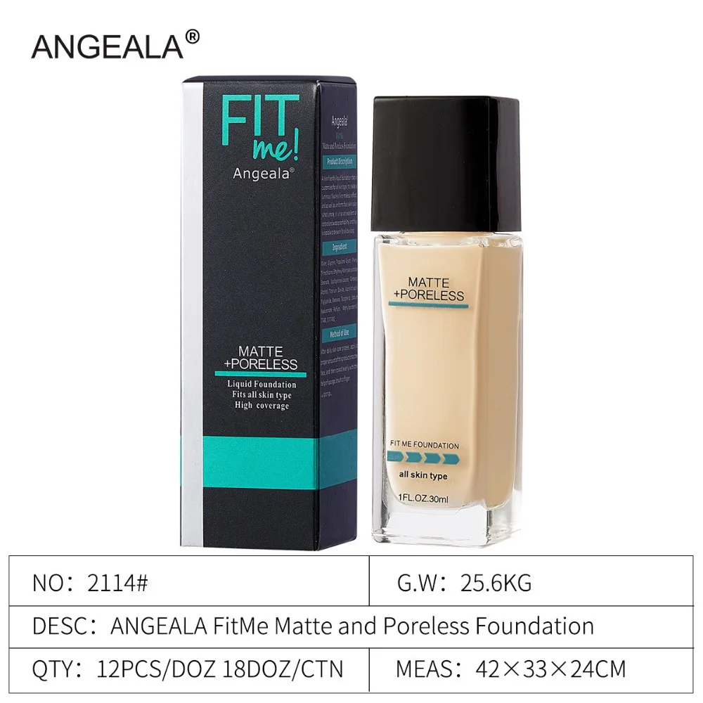 Professional Full Coverage Liquid Foundation Long Lasting BB Cream Makeup Base Waterproof Concealer Face Foundation thumbnail 6