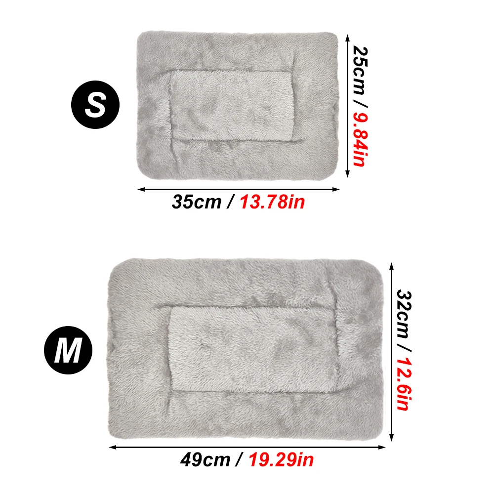 1 PC Warm Winter Reversible Plush Hamster Pad Ultra Soft Guinea Sleeping Mat Pet Bed Mat for Small Animals Kitty Rabbit Squirrel thumbnail 3