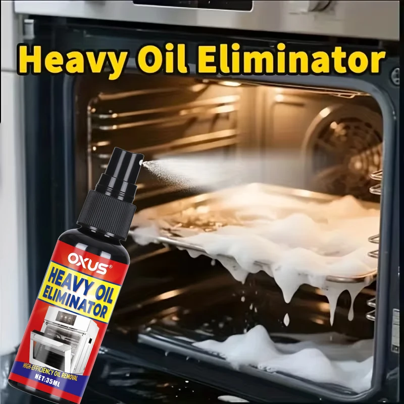 35ml Grease Remover Powerful Kitchen Degreaser Spray Stainless Steel Hoods Cooktop Cleaner Instant Oil Stain Dissolver