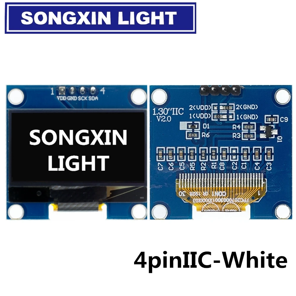 1.3" OLED Module 1.3 inch Display Module White/Blue 128X64SPI/IIC I2C Communicate Color 1.3 Inch OLED LCD LED Display Module thumbnail 4