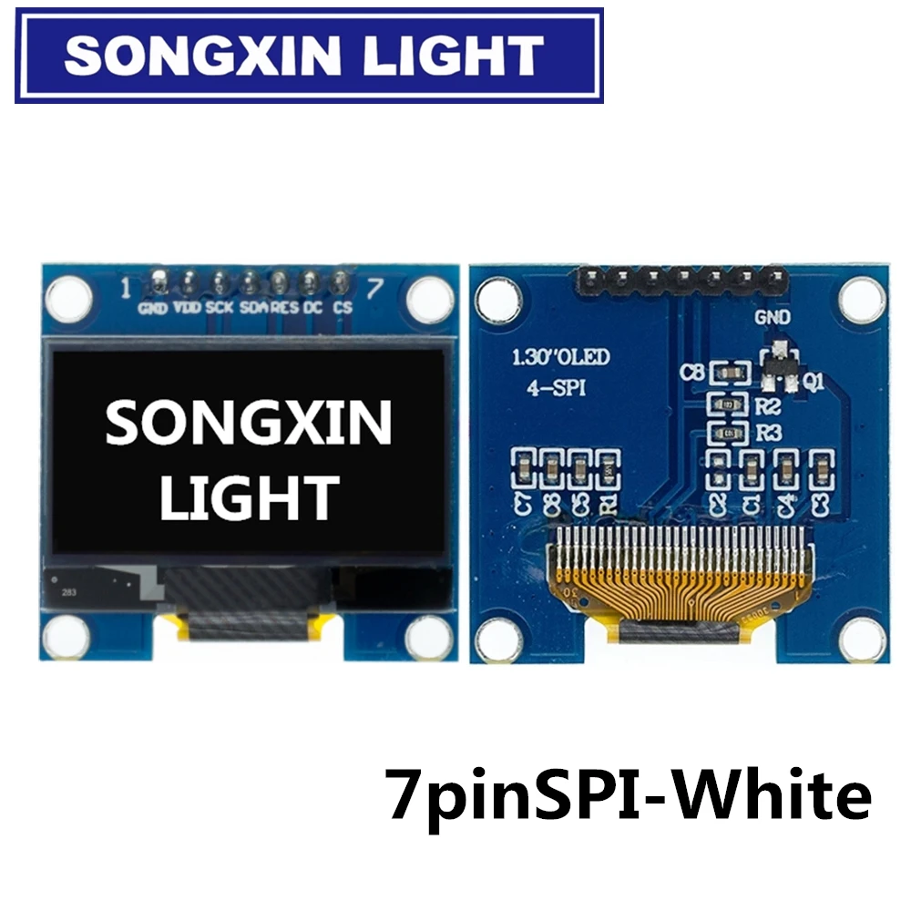 1.3" OLED Module 1.3 inch Display Module White/Blue 128X64SPI/IIC I2C Communicate Color 1.3 Inch OLED LCD LED Display Module thumbnail 2