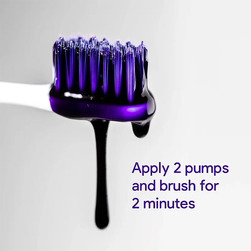 V34 Purple Teeth Whitening Toothpaste Remove Plaque Stains Cleaning Oral Hygiene Dental Bleach Tools Fresh Breath Teeth Care thumbnail 5