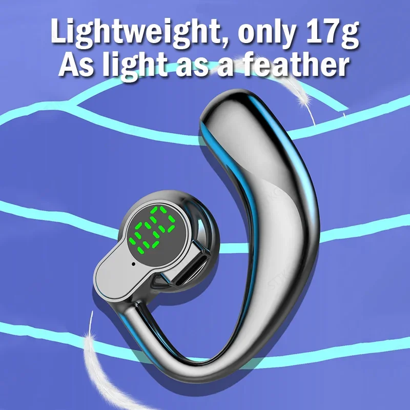 Wireless Bluetooth Headphones Full Open Headset Air Conduction Ear Hook Earphones Handsfree Noise Canceling Audifonos Sports thumbnail 5