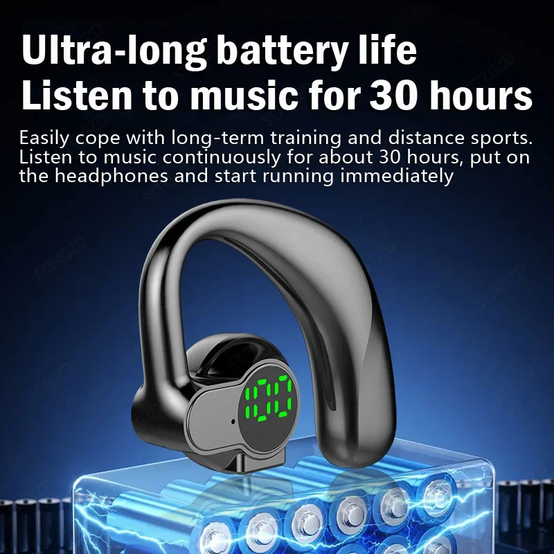 Wireless Bluetooth Headphones Full Open Headset Air Conduction Ear Hook Earphones Handsfree Noise Canceling Audifonos Sports thumbnail 2