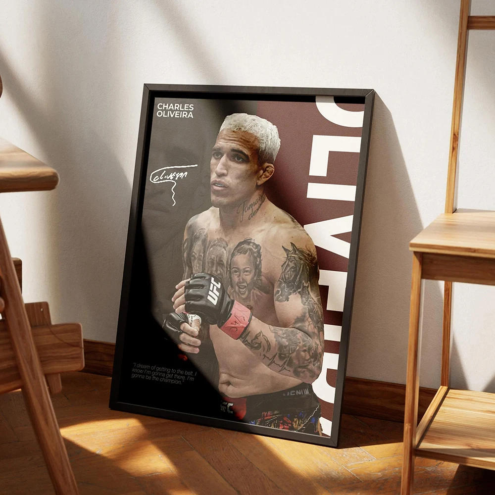 Famous Boxing Legends Fighting Poster UFC Inspirational ILIA TOPURIA Canvas Print Painting Wall Decor Gym Home Mural Cuadros thumbnail 2