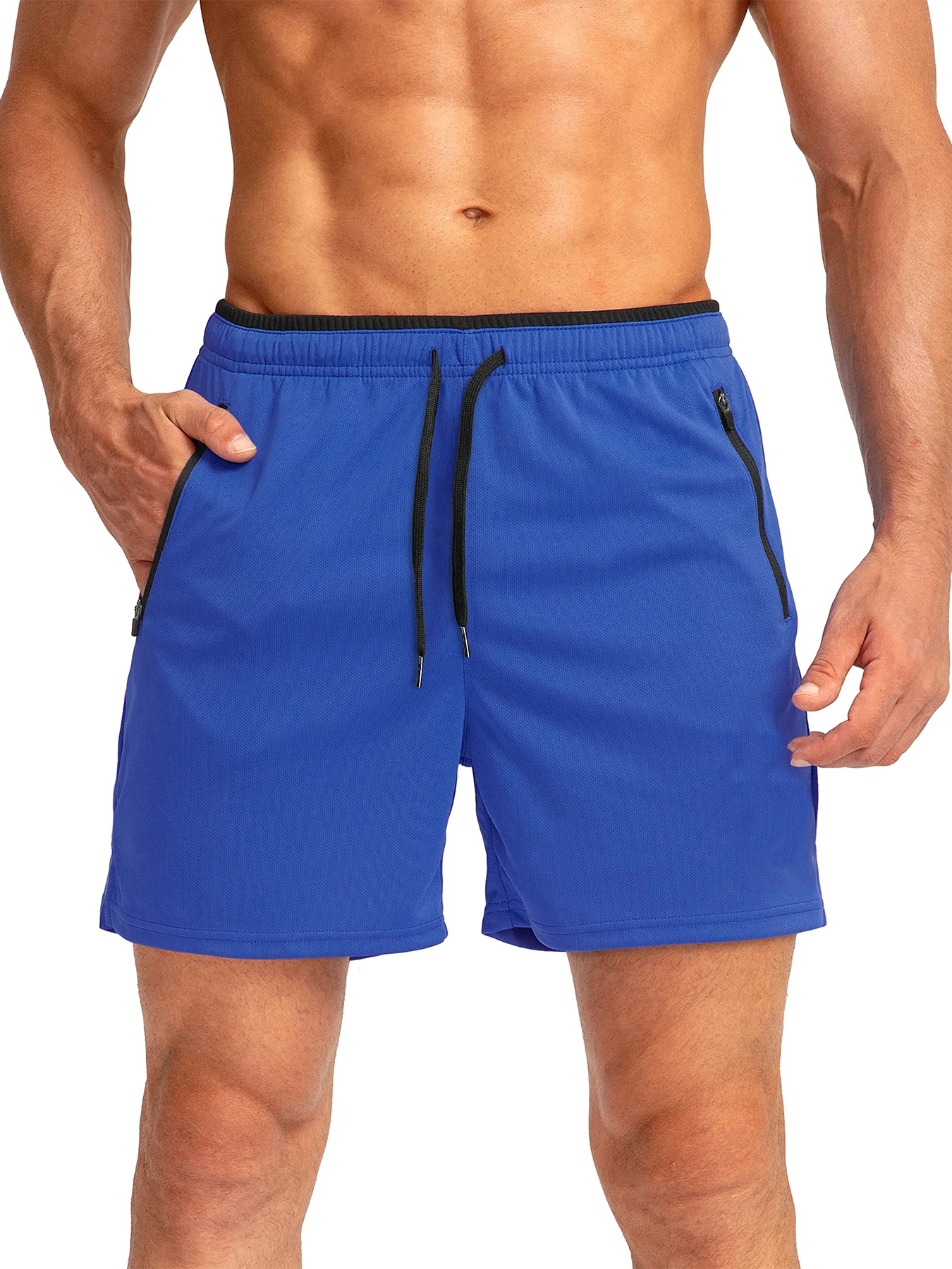 Men's Summer Sport Workout Quick Dry Athletic Shorts Lightweight Running Pants with Pockets for Gym And Beach thumbnail 6