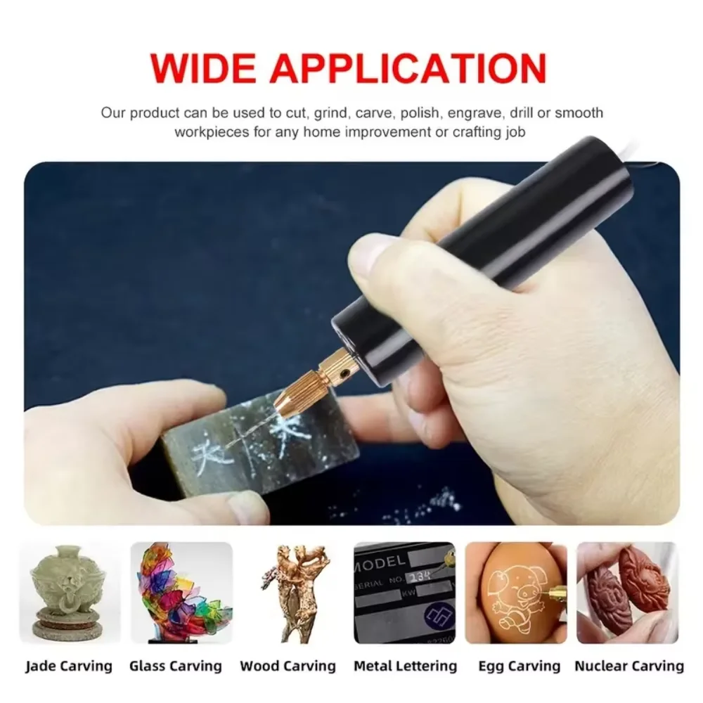 Handheld Mini Electric Drill USB DIY Tool for Epoxy Resin Jewelry Making Wood Craft Engraving Pen thumbnail 3