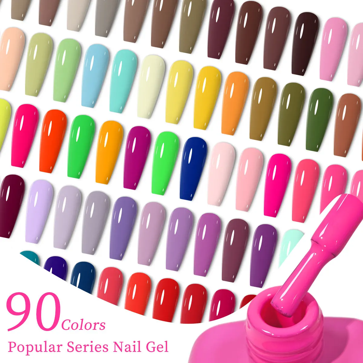 Single-use gel nail polish, classic colors, semi-permanent, removeable by soaking or LED polish, suitable for home and salon use thumbnail 6