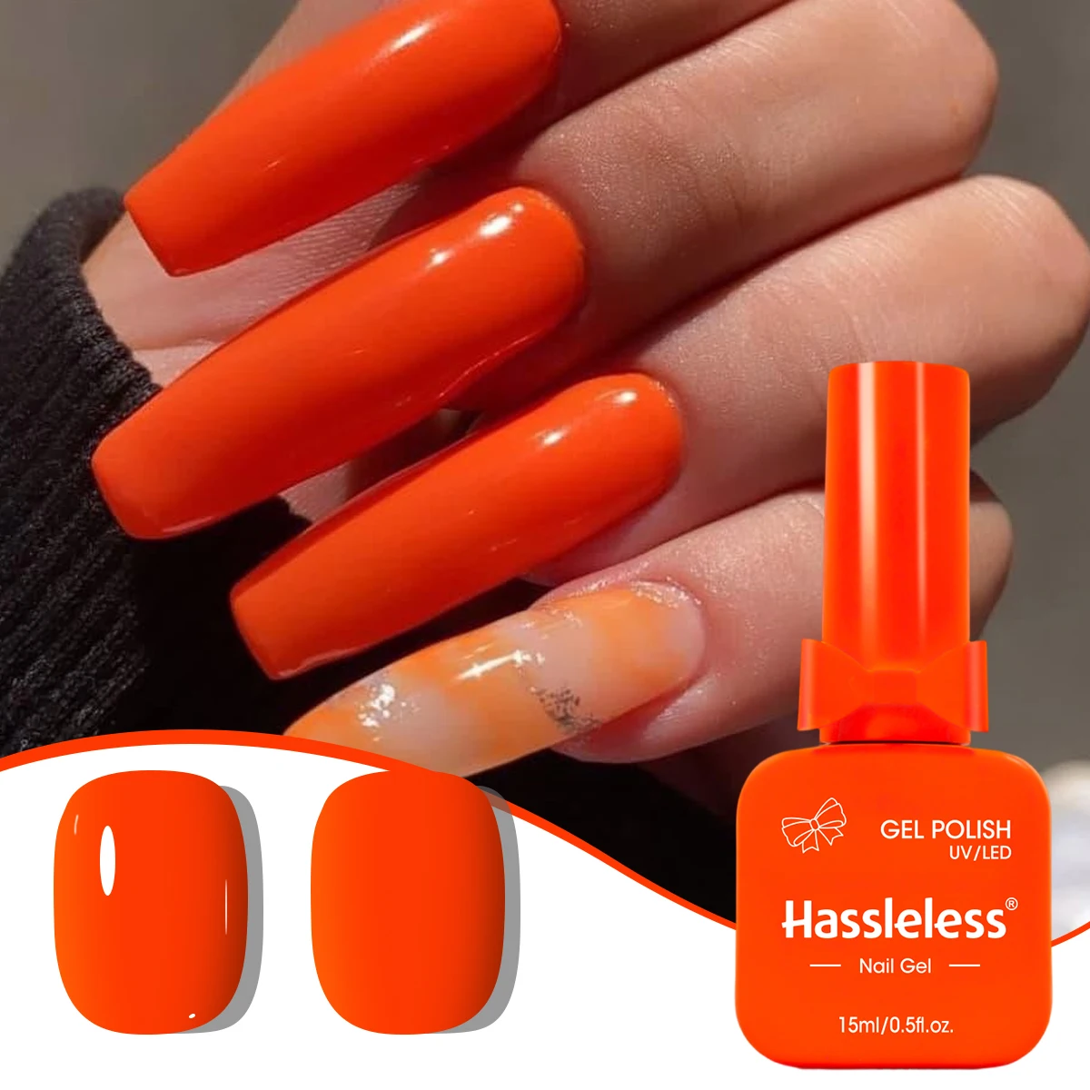 Single-use gel nail polish, classic colors, semi-permanent, removeable by soaking or LED polish, suitable for home and salon use thumbnail 4