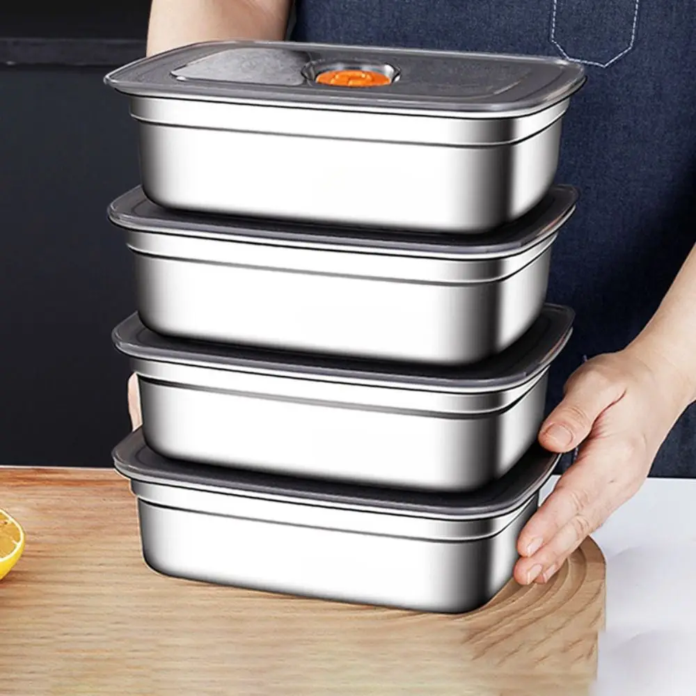 Stainless Steel Camping Lunch Box Sealed Microwave Suitable Preservation Box Large Capacity Leak-proof thumbnail 5