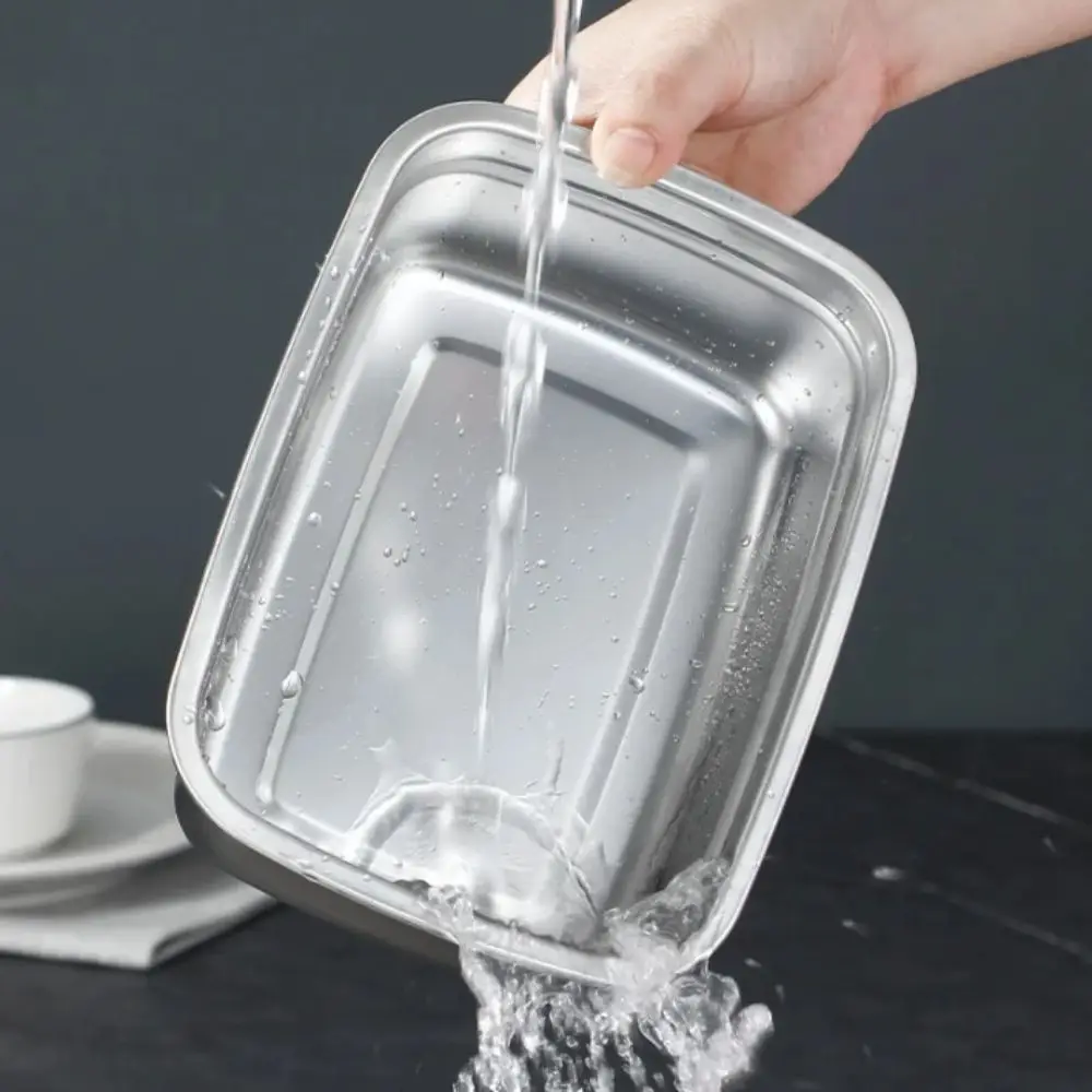 Stainless Steel Camping Lunch Box Sealed Microwave Suitable Preservation Box Large Capacity Leak-proof thumbnail 2