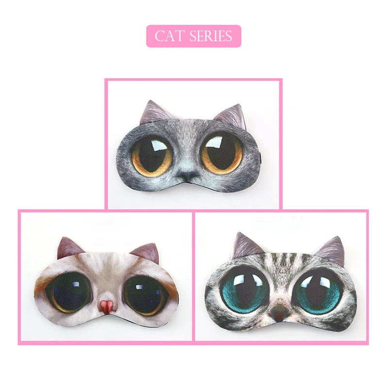 New Anime Sleep Mask Cotton Sleeping Eye Mask Cute Kids Cartoon Eye Cover Blindfolds Travel Home Eyes Relax Masks Eyepatch thumbnail 3