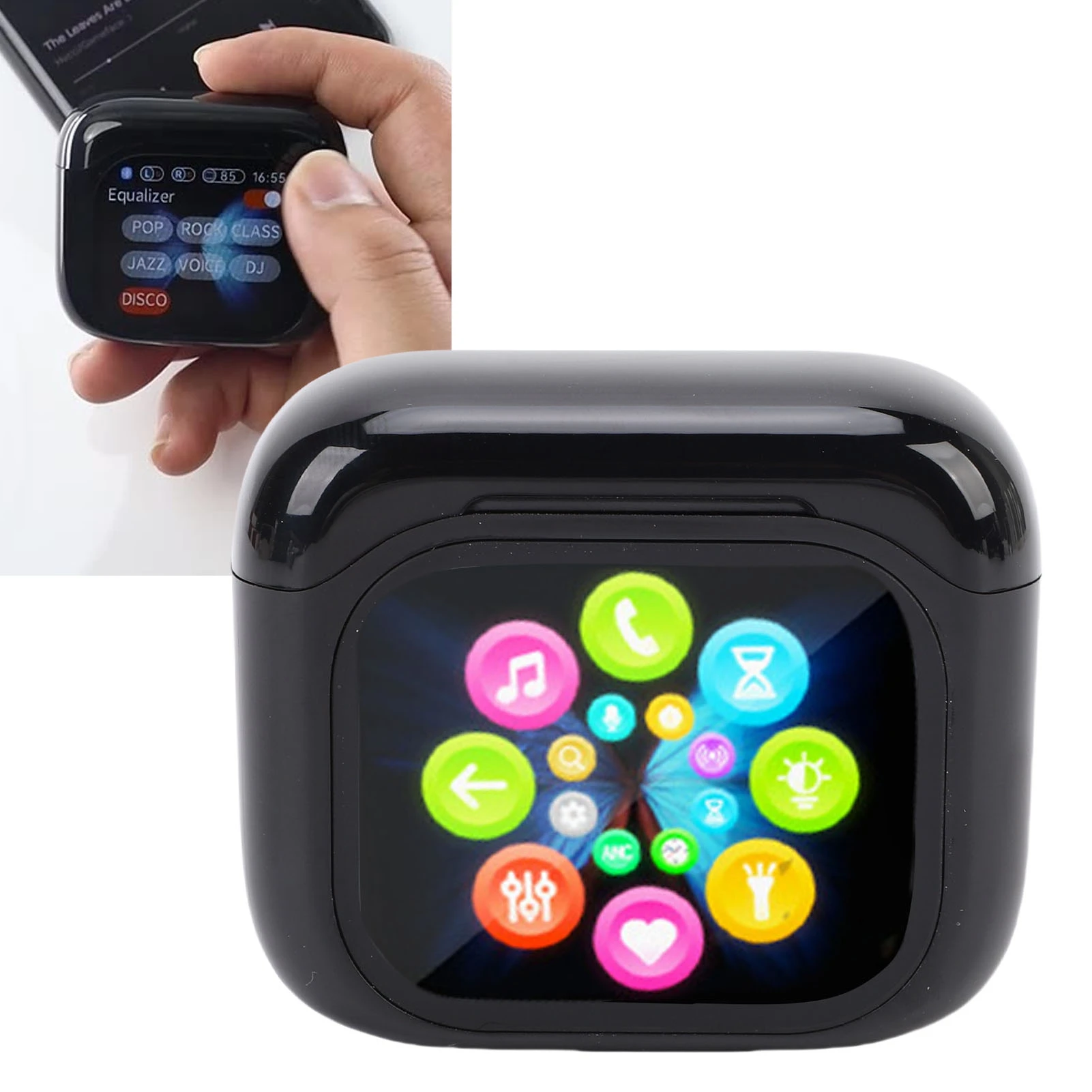 Translation Earbuds Supports Over 140 Languages Real Time Translation Bluetooth 5.4 Earphones with Touch Screen thumbnail 2