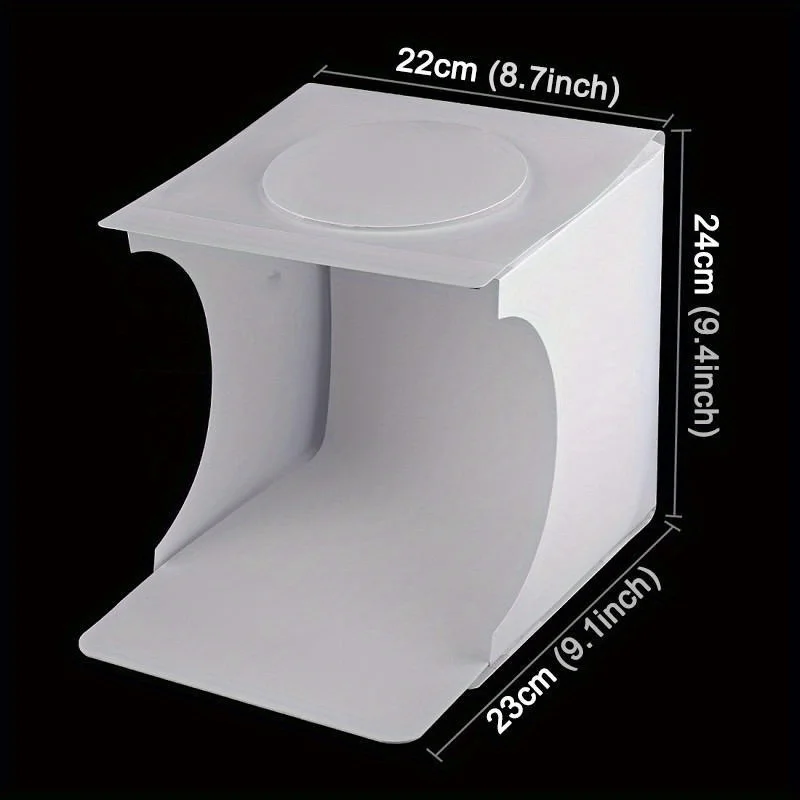 Dual LED Panels Folding Portable Photo Video Box Lighting Studio Shooting Tent Box Kit Diffuse Studio Softbox Lightbox thumbnail 2