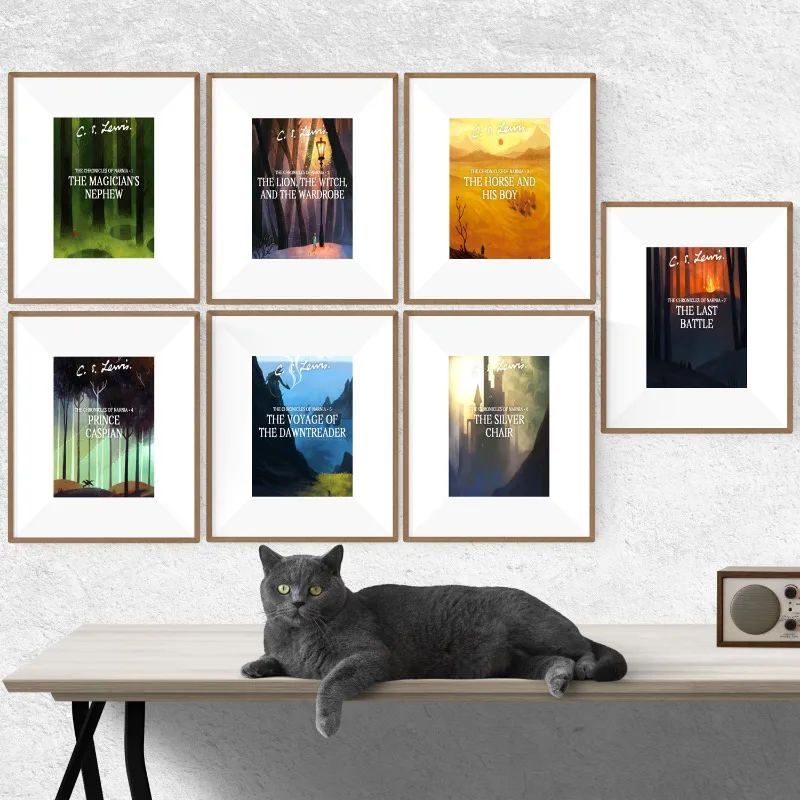 Fantasy Adventure Literary The Chronicles-of Narnia Posters Vibrant Storybook Art Kids Room Decor Classic Magical World Wall Art thumbnail 2
