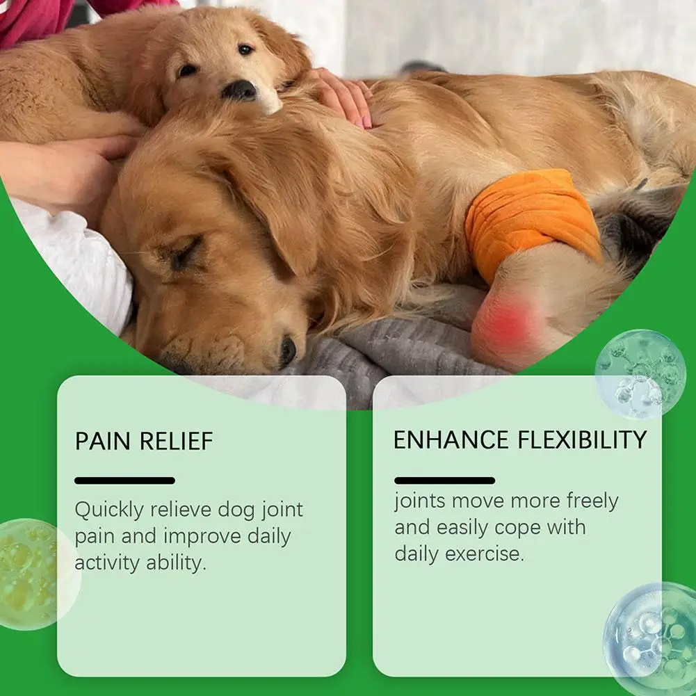 80 Tablets Nutritional Supplement Chondroitin Soft Chew Hip Joint Dogs Enhance Vitality Chicken Flavor Pet Joint Care Tablets thumbnail 6