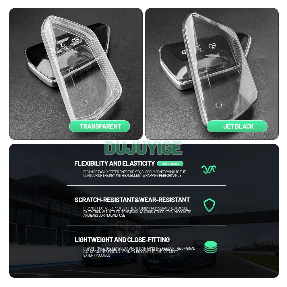 Clear TPU Car Key Case For Skoda Kodiaq NX7 2023-2026 Key Fob Cover Protector Shell Auto Accessories 2024 2025 thumbnail 2